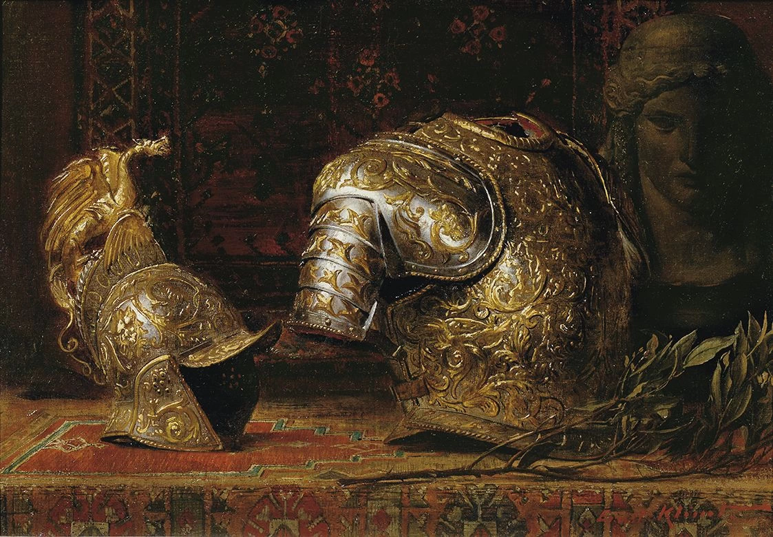 Natura morta con armatura - Galleria austriaca Belvedere, Vienna